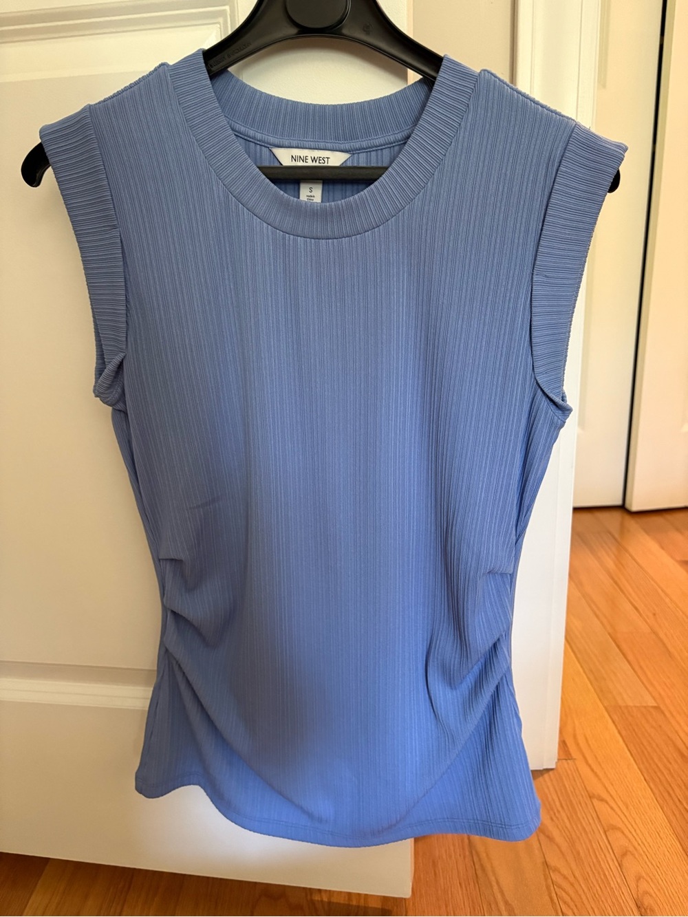 Nine West Ribbed Sleeveless Tank — Periwinkle